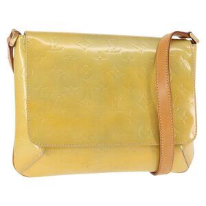 Authentic LOUIS VUITTON Monogram Vernis Thompson Street Bag Gris M91008 LV